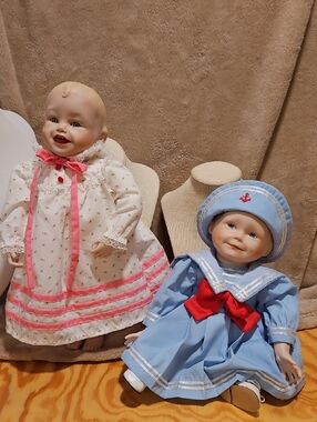 Two Yolanda Belle Dolls. One Cute Sallor, One Cute Doll In A Gown